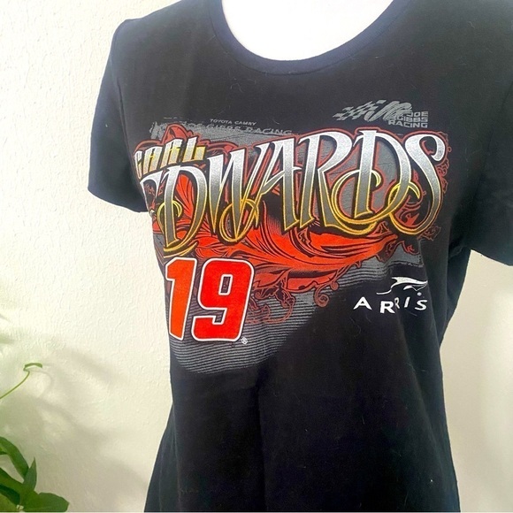 Nascar Chase Authentics Y2K Carl Edwards #19 Arris Black T-Shirt Unisex Large - Picture 2 of 6